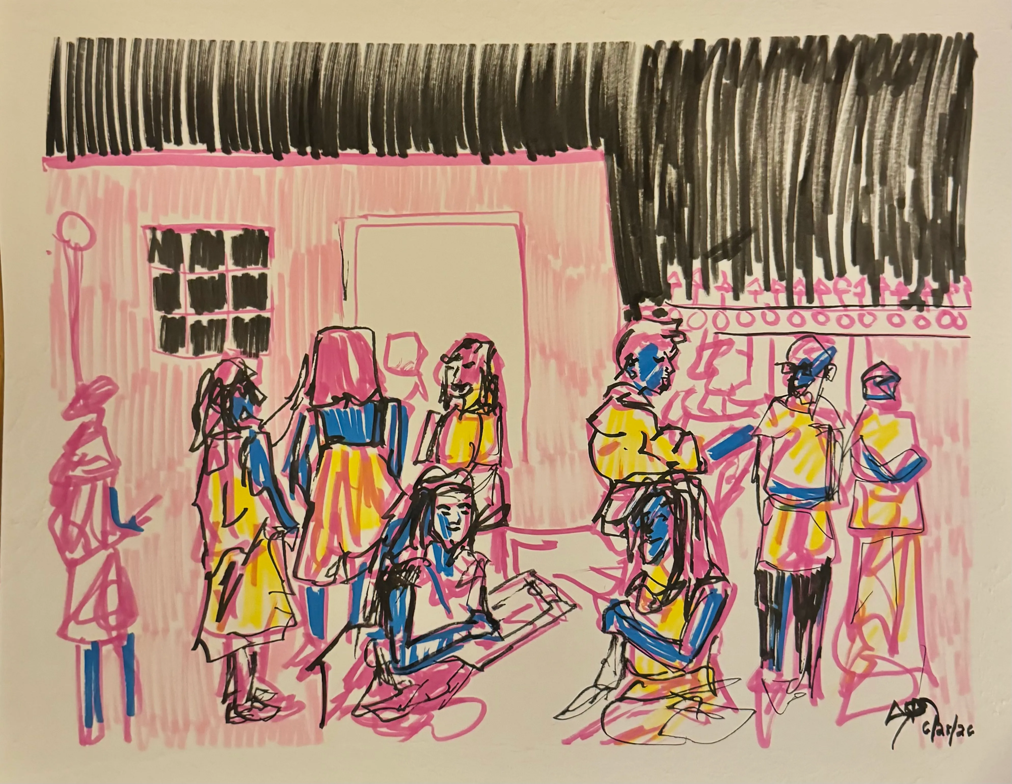 Fashion Party — Live Sketching